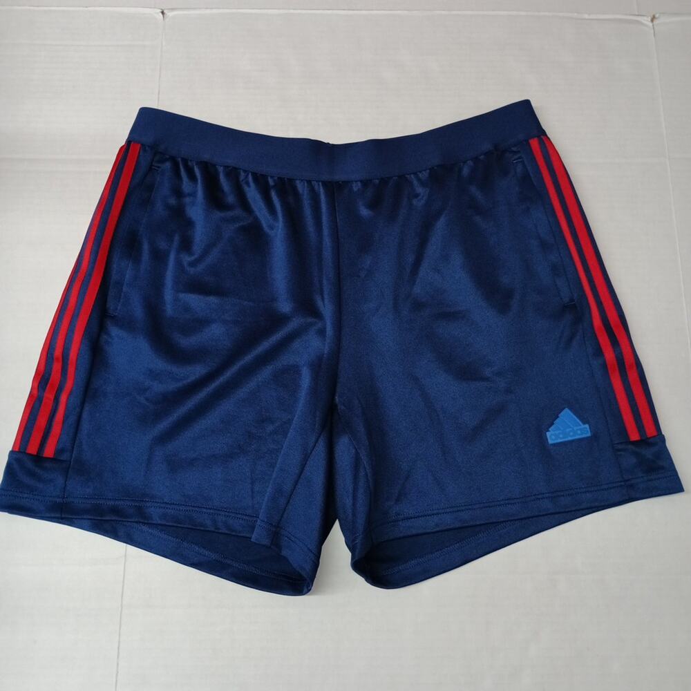Adidas Tiro Nations Pack Shorts Men's 2XL Navy Blue IY4490‎ Pull On Zip Pockets